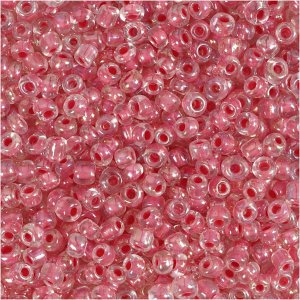 Rocaillep�rlor 3 mm rosak�rna 25 g