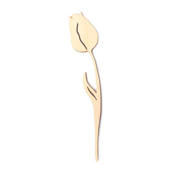 Set med plywoodblommor i trä, 10 st, 4 mm tjocka Set med plywoodblommor i trä, 10 st, 4 mm tjocka