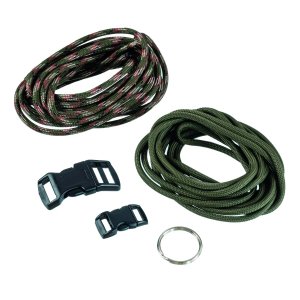 Paracord start-kit  - olivgr�n - 5 delar