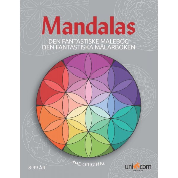 Malebok Mandalas - Den fantastiske fargeboken 8 r