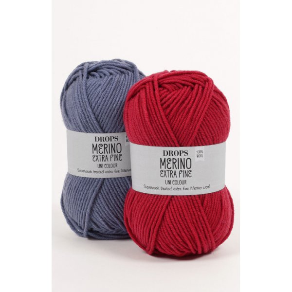 Drops Merino Extra Fine garn - 50g (ca 30 olika färgval) Drops Merino Extra Fine garn - 50g (ca 30 olika färgval)
