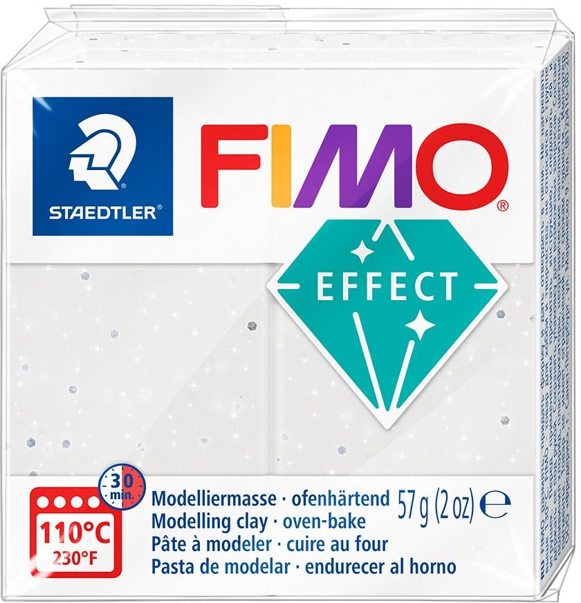 Model Fimo Effect 57g - Hvid Granit - Fimolera, Modellere, Hobbyartikler til børn, Hobbymateriale, Håndværk