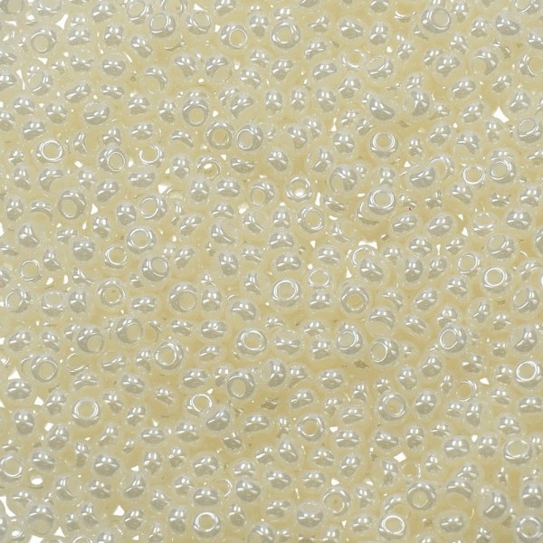 Rocaillesperler Opal �2,6 mm - Hvid 17 g