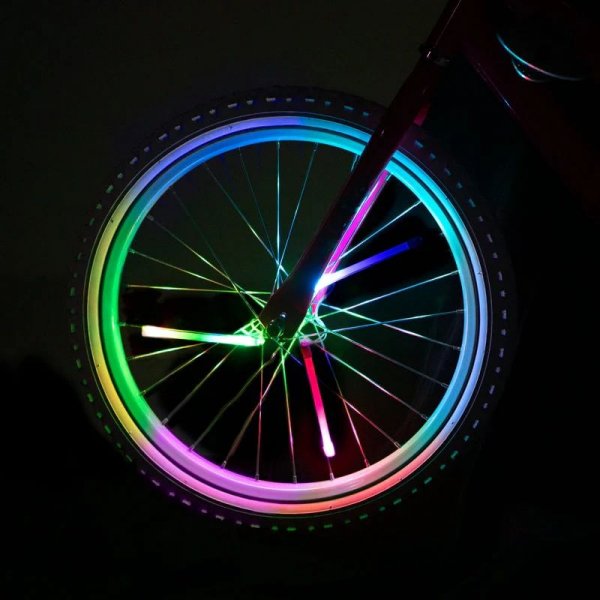 LED ekersbelysning cykel RGB 3-pack - batteridriven LED ekersbelysning cykel RGB 3-pack - batteridriven