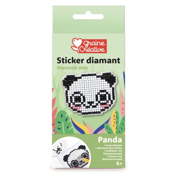 Diamond mosaic-kit med panda-sticker Diamond mosaic-kit med panda-sticker