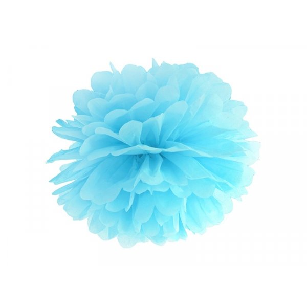 Pompom - Himmelsbl 35 cm