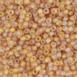 Rocaillepärlor matt frozen 3 mm Beige 25 g Rocaillepärlor matt frozen 3 mm Beige 25 g