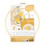 Broderikit citroner med ram 20 cm
