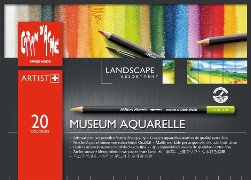 Akvarellpennset Caran DAche Museum - Landsc. 20 pennor