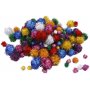 Pompomer - starka frger - glitter - 62 g