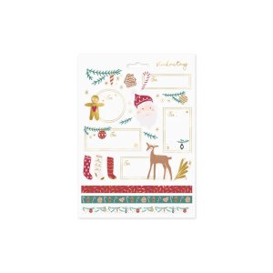 Julstickers Santa 4,5-9 cm mix - 31 stickers Julstickers Santa 4,5-9 cm mix - 31 stickers