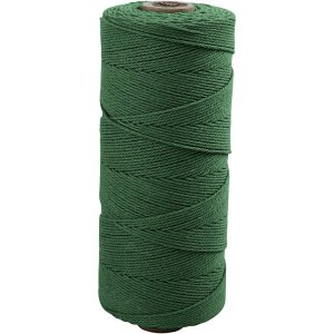 Makramésnor tynd 1 mm 315 m Grøn - 1 nøgle Makramésnor tynd 1 mm 315 m Grøn - 1 nøgle