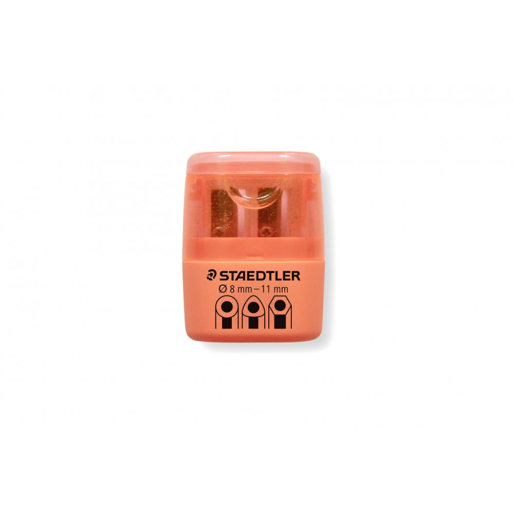 Blyantspidser med beholder - Orange - Blyantspidsere, Tilbehør til penne & kridt, Penne, kridt & tusch