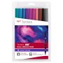 Tombow ABT dobbeltbørstepen Galaxy Colors 10-pak Tombow ABT dobbeltbørstepen Galaxy Colors 10-pak