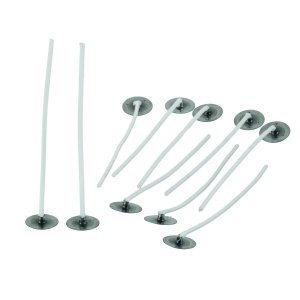 Platt veke vaxad 3x10 / 8 cm - 10-pack. med h�llare
