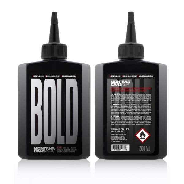 Montana Round Bold Ink - 200ml Black