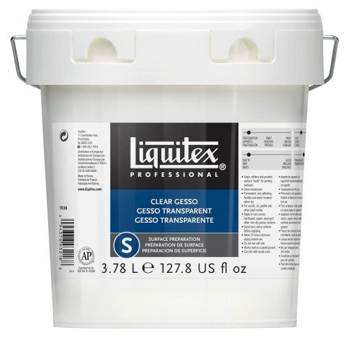 Liquitex Akrylmedium 3,78 liter - Clear Gesso - Akrylmedier, Malemedium, Lakk & malingsmedier