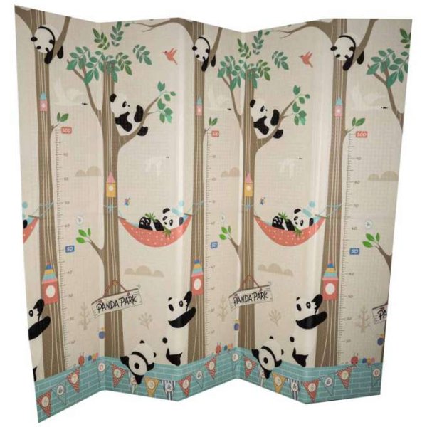 Lekmatta dubbelsidig vikbar Panda Street 180 x 200 cm Lekmatta dubbelsidig vikbar Panda Street 180 x 200 cm