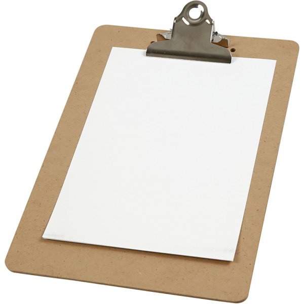 Clipboard/ritunderlag - silver - A5 Clipboard/ritunderlag - silver - A5