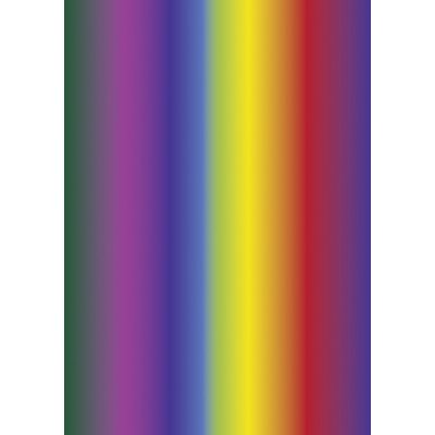 Farget papir A4 300 g - regnbue