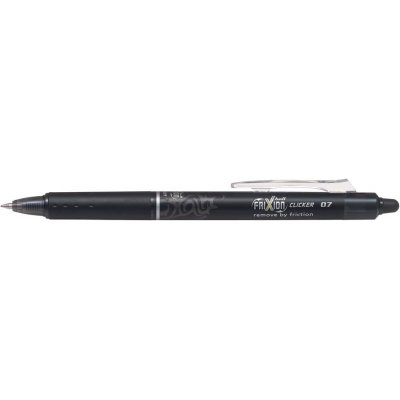 Pilot FriXion Clicker (0,7) - Sort - Kuglepenne, Penne, Penne, kridt & tusch