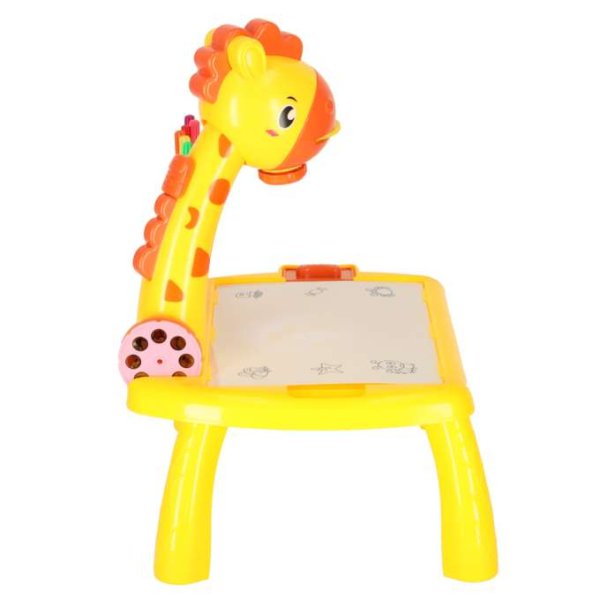 Projektordukbord Giraff Gul för barn Projektordukbord Giraff Gul för barn