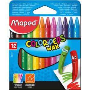 Kritpenset - Maped - Color'Peps 12 vaxkritor