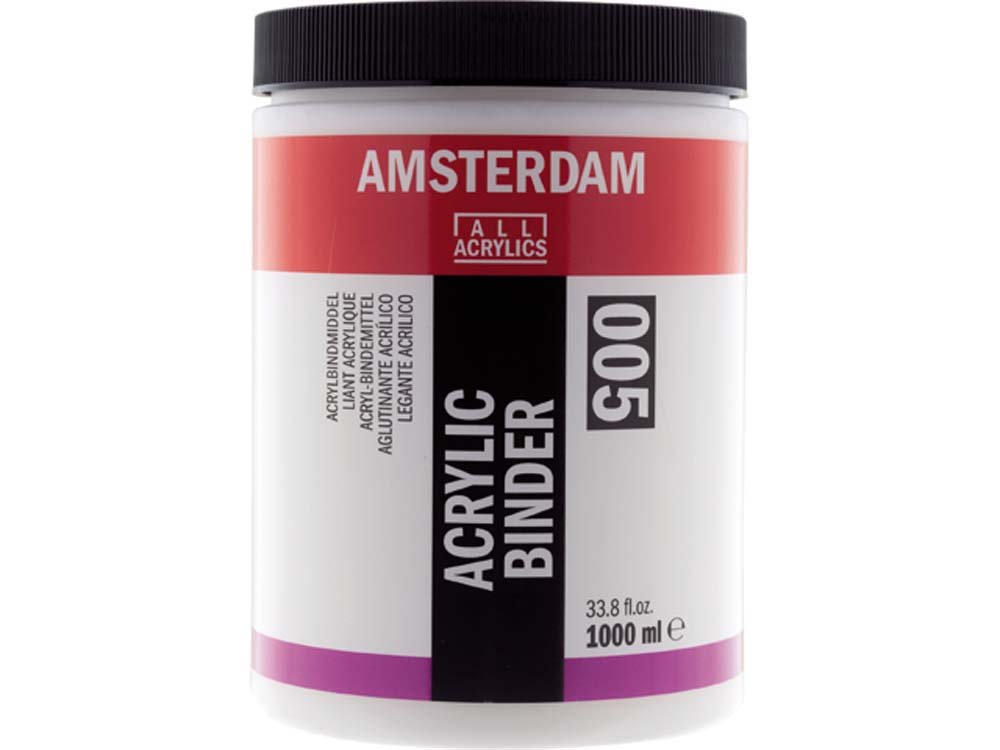 Amsterdam Bindemiddel - 1000 ml - Akrylmedier, Malermedium, Fernis og kunstner medier til kunstmaling