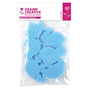 Skumgummist�mplar djur 5 x 5 cm, 6-pack