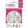 Mini silikonform - enhörning prinsessa, Ø 7 cm Mini silikonform - enhörning prinsessa, Ø 7 cm