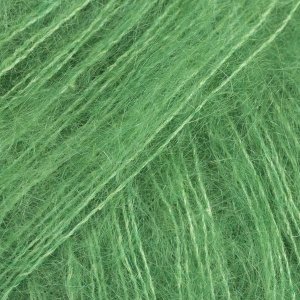DROPS Kid-Silk Uni Colour garn 25g - Papegojgr�n (48)