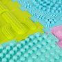 Sensorisk matta Montessori fotmassage 8 delar Pastell - Pusselmatta