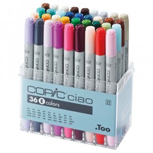 Copic Ciao set - 36 pennor - Set E