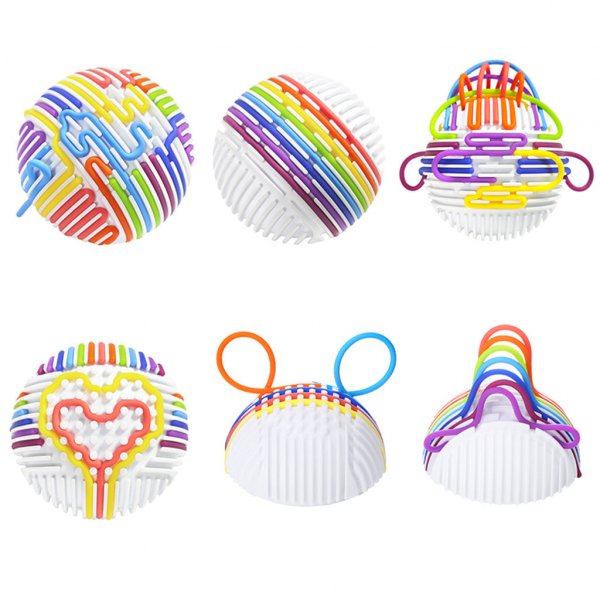 Aktivitetsboll med fidgetband � 11 cm silikon - 16 st