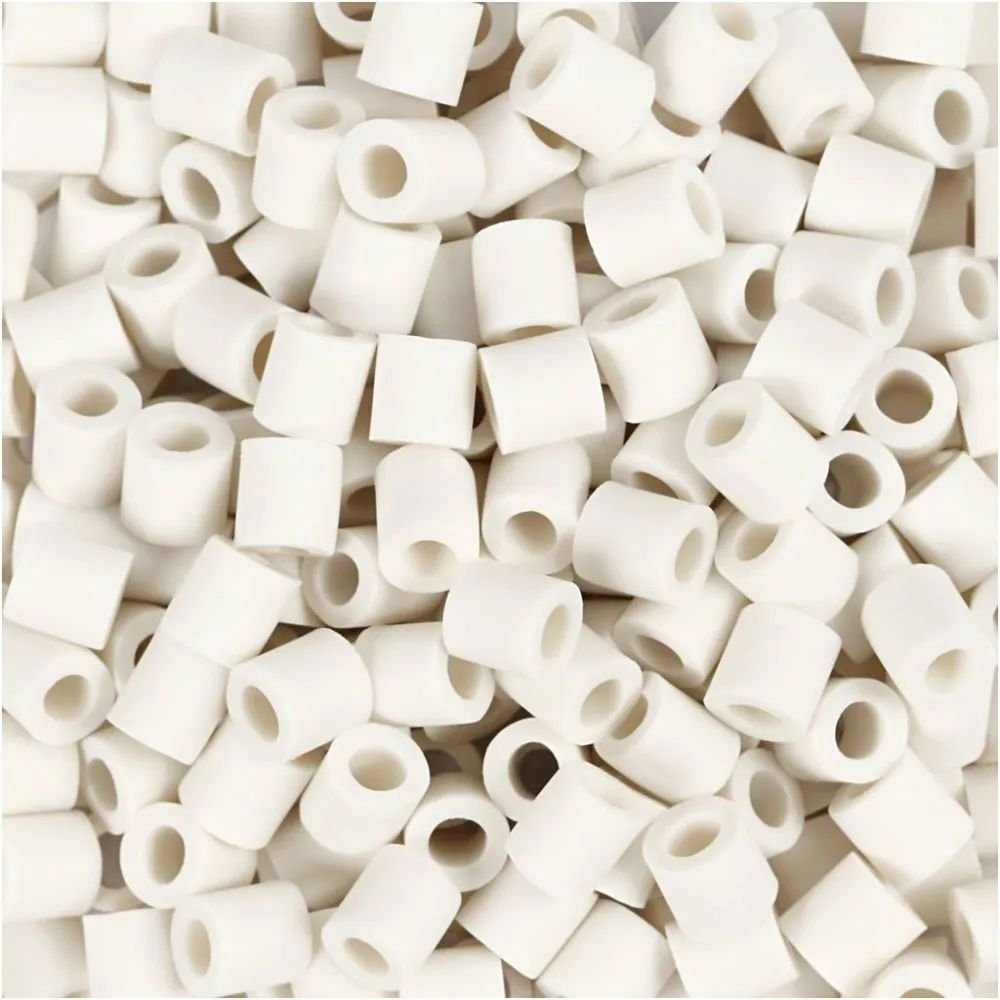 NABBI BioBeads - Hvid - 1000 stk - Nabbi smelteperler, Perler & perleplader, Håndværk