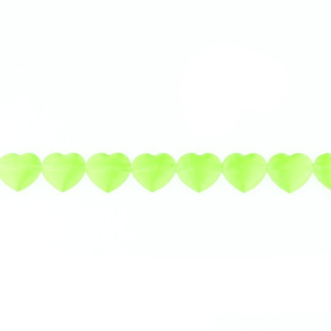 Dekorbånd - Hearts Deluxe 17 mm - Lime - Dekorationsbånd - Øvrige, Bånd & dekorationsbånd, Tekstilbånd & snor