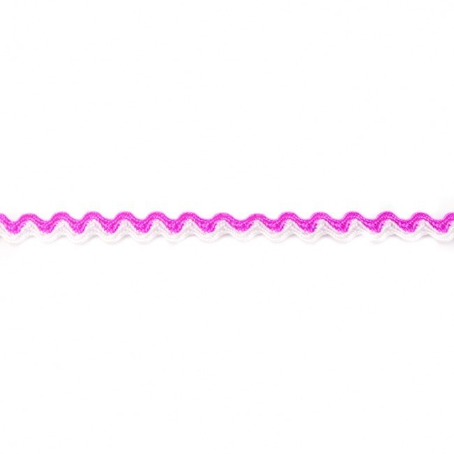 Dekorbånd - Ric Rac Hip-Line 8 mm - Fuchsia - Dekorationsbånd - Øvrige, Bånd & dekorationsbånd, Tekstilbånd & snor