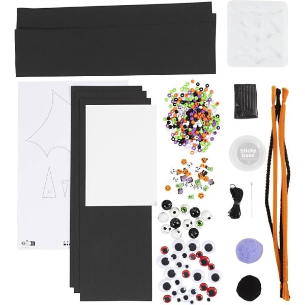 DIY-sæt med uhyggelige tilbehør til Halloween-farver DIY-sæt med uhyggelige tilbehør til Halloween-farver