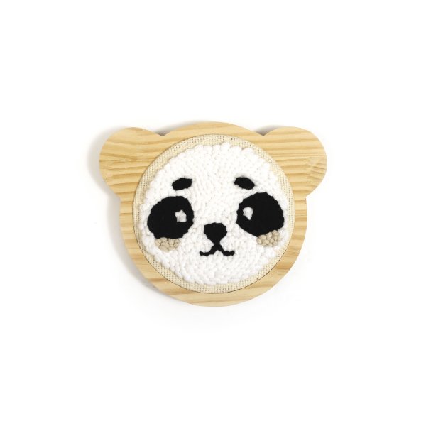 Punch needle-kit panda 15 cm