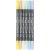 Colortime Dobbel tusj - pastellfarger - 6 stk