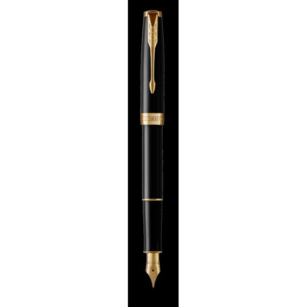 Reservoarpenna Parker - Sonnet Black Lacquer - G.T Fountain pen - Medium Reservoarpenna Parker - Sonnet Black Lacquer - G.T Fountain pen - Medium