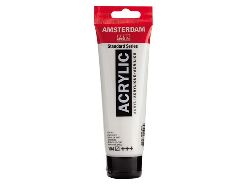 Amsterdam Akrylmaling 120 ml - Zinkhvid - Akrylfarver, Kunstnerfarver