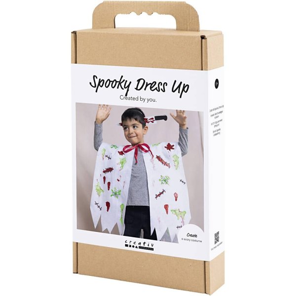 DIY-sæt Uhyggeligt kostume Kappe og pandebånd Blandede farver DIY-sæt Uhyggeligt kostume Kappe og pandebånd Blandede farver
