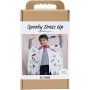 DIY-sæt Uhyggeligt kostume Kappe og pandebånd Blandede farver DIY-sæt Uhyggeligt kostume Kappe og pandebånd Blandede farver