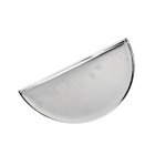 Brosch fr mosaik 50 x 25 mm - frsilvrad halvrund