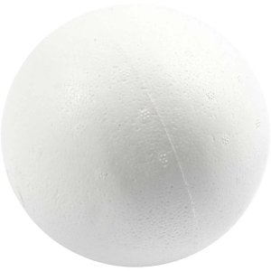 Kulor av frigolit - vit - �12 cm - 25 st