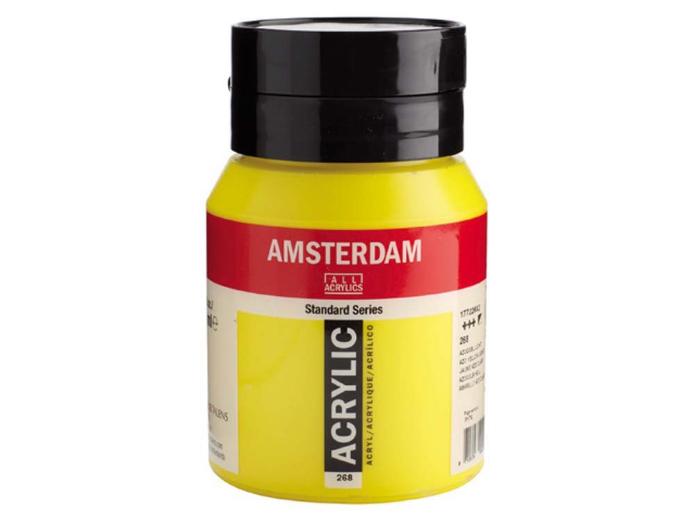 Amsterdam Akrylmaling 500 ml - Azo Gul Lys - Akrylfarver, Kunstnerfarver