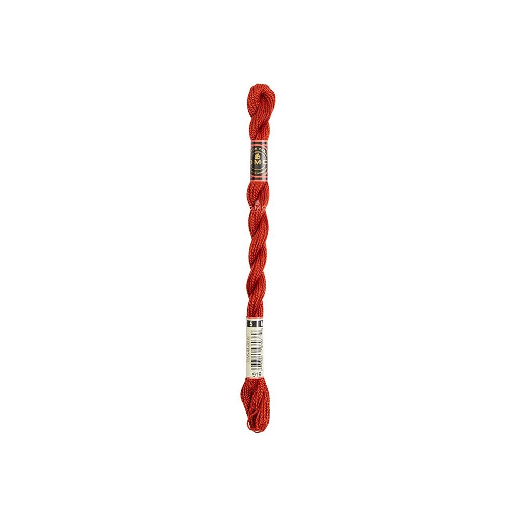 DMC Pearl Cotton Art. 115/5, 919 Red Copper - Broderigarn, Garn, Sticka & virka