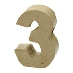 Djupa Tal i pap 5 x 3,4 x 2 - 3 - Kartonfigurer, Bogstaver og tal, Papirartikler, Dekorationsrammer, Hobbymateriale, Håndværk
