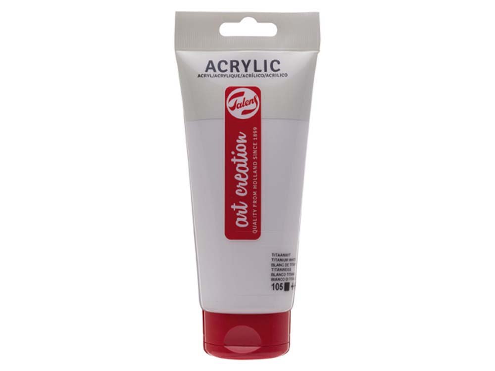 Akrylmaling Art Creation 200 ml - Titanium White - Akrylfarver, Kunstnerfarver